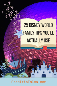 Epcot Spaceship Earth with fairy tale elements. 25 Disney World Tips You'll Actually Use.